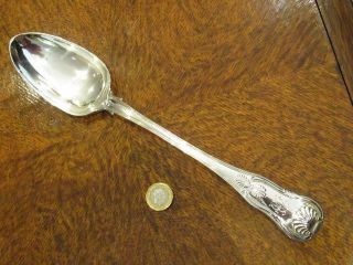194g English Georgian Solid Silver Kings Pattern Basting / Stuffing Spoon 1809