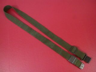 post - WWII US GI M1 Garand Canvas Rilfe Sling w/Hump Buckle - Dated MRT 1958 1 2