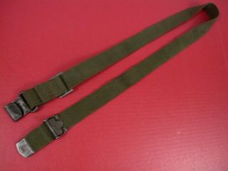 post - WWII US GI M1 Garand Canvas Rilfe Sling w/Hump Buckle - Dated MRT 1958 1 4