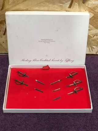 Tiffany & Co.  Sterling Silver Cocktail Swords Only 5 Of 6