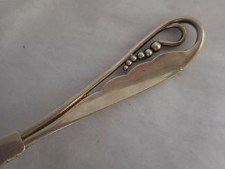 PEA POD GEORG JENSEN DENMARK STERLING SILVER SERVING SPOON 7 3/8 INCH 6