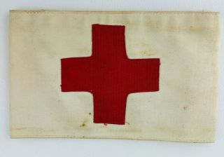 Wwii Army Military Medical Medic Nurse Dr Red Cross Armband Numbered M 387532