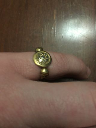 Memento Mori Gold Skull Ring