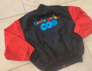 Vtg 1990 Arnold Schwarzenegger Kindergarten Cop Movie Promo Cast Jacket Size S