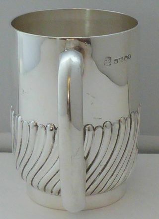 Victorian Sheffield 1889 Hallmarked Solid Silver Christening Mug Tankard 2