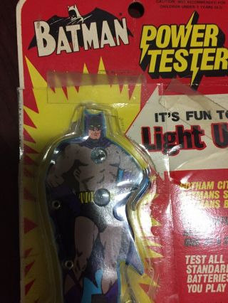 VTG 1970s BATMAN POWER TESTER Battery Tester On Card 2