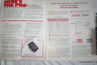 VTG 1980 ' s Cherry PRO B70 05AB ACII Computer Keyboard Customize Programming 7