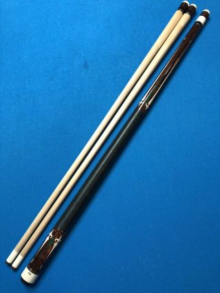 Highend Dave Kikel Cue Exotic Points,  Inlays,  Joint,  Buttcap - - Rare