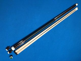 HIGHEND DAVE KIKEL CUE EXOTIC POINTS,  INLAYS,  JOINT,  BUTTCAP - - RARE 2