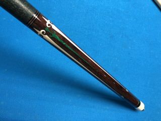 HIGHEND DAVE KIKEL CUE EXOTIC POINTS,  INLAYS,  JOINT,  BUTTCAP - - RARE 7
