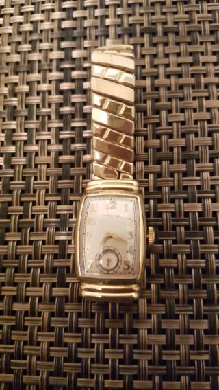 Vintage Mens Hamilton Emerson 18k - Numbers 10kygf Watch