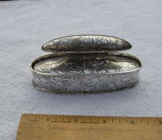 Gorham Sterling Floral Nail Buffer & Stand - B1744 & B1747 - Dated 1902