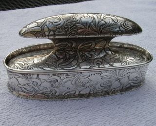 GORHAM Sterling Floral NAIL BUFFER & STAND - B1744 & B1747 - Dated 1902 3