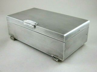 Solid Silver Cigarette Box Hallmarked: - Birmingham 1960