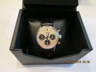 Rare Vintage Heuer Chronograph Watch 73623 - Overhaul And Serviced By Tag Heuer