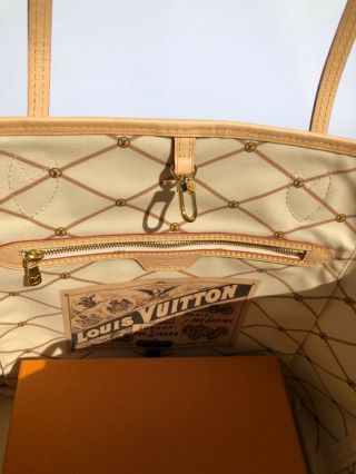 Auth ULTRA RARE LOUIS VUITTON summer Trunks CAPRI CITIES neverfull bag 9