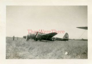 Wwii Photo - Captured Japanese Kawasaki Ki - 48 Bomber Plane - Hankou China - 1