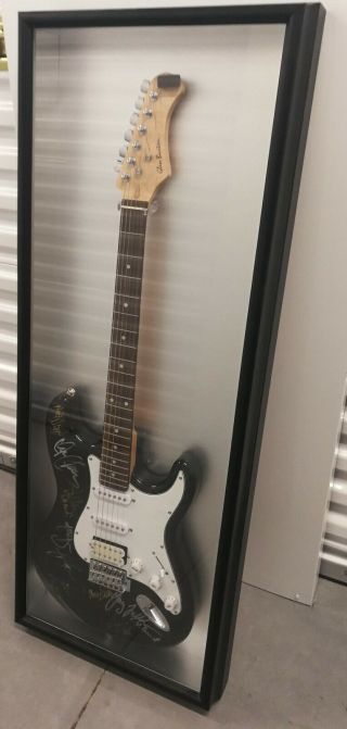 Bruce Springsteen & E - Street Band Signed Guitar With Custom Display Case,  Rare