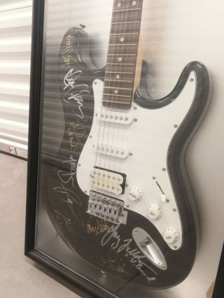 Bruce Springsteen & E - Street Band Signed Guitar with Custom Display case,  RARE 2