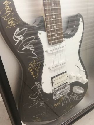Bruce Springsteen & E - Street Band Signed Guitar with Custom Display case,  RARE 3
