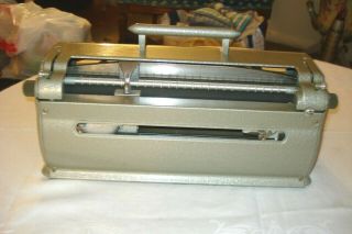 Vintage Perkins Brailler Typewriter For The Blind With Cover 7