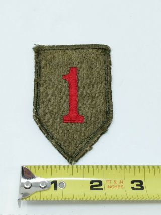 Ww2 Wwii 1st Infantry Division Uniform Patch Emblem Us Army Vtg