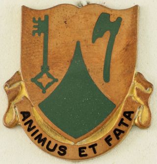 661st Tank Battalion Crest Di/dui Cb Green Kc Hm