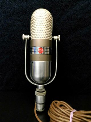 VINTAGE OLD RCA 77 ANTIQUE RADIO TV STUDIO RIBBON MICROPHONE & PLUG & PLAY 2