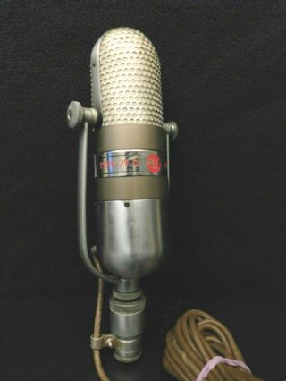 VINTAGE OLD RCA 77 ANTIQUE RADIO TV STUDIO RIBBON MICROPHONE & PLUG & PLAY 8