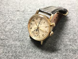 Rare Longines One Button Flyback Chronograph Ref 2507 Cal 12.  68Z Circa 1940 ' s 7