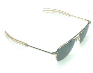 American Optical Ao 1 - 10 12k Gf 5 1/4 Gold Vintage Aviator Sunglasses 33d
