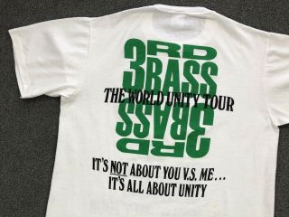 Vintage 3rd Bass T Shirt Unity World Tour 1991 Size Large 90s Rap Hip Hop Tee 4