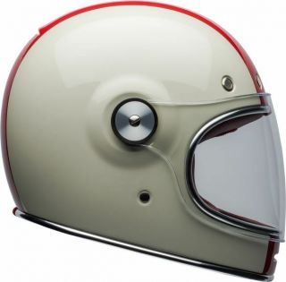 Bell " Bullitt " Helmet Command Gloss Vintage White/red/blue Size L