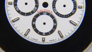 Vintage Factory Rolex Daytona Cosmograph 16520 White & Silver Watch Dial 3