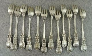 12 Sterling Silver Cocktail/Shrimp Forks Reed & Barton “Francis I 2