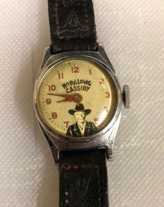 1950 ' s HOPALONG CASSIDY wrist watch wristwatch NOT Western Cowboy Hero 2