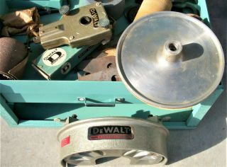 RARE Vintage Factory Accessory Box & Factory Goodies for DeWalt Radial Arm Saw 11