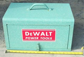 Rare Vintage Factory Accessory Box & Factory Goodies For Dewalt Radial Arm Saw