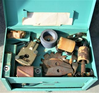 RARE Vintage Factory Accessory Box & Factory Goodies for DeWalt Radial Arm Saw 5