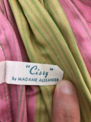 Vtg Madame Alexander 20 - 21” Cissy Watermelon Dress 2116 - 1957 Tagged NO DOLL 6