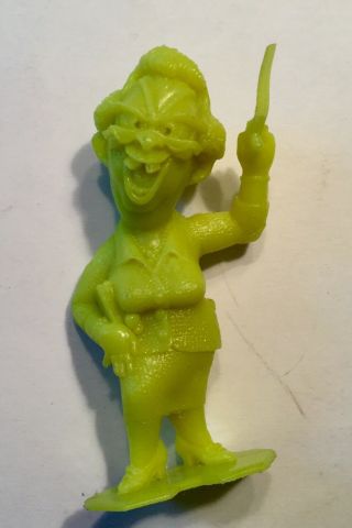 Marx Nutty Mads Mad Weird Ohs Oh Figure Uglies Toy Old Teacher Vintage Yellow