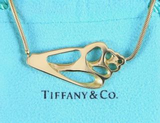 Vintage Tiffany & Co Angela Cummings 18k Yellow Gold Seashell Pendant Necklace