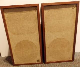 Acoustic Research Ar 2 Ax Speakers 1968 Vintage Walnut Cabinets Sweet
