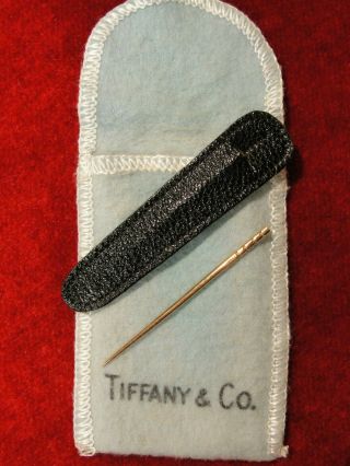 Tiffany & Co,  Solid 14k Yellow Gold Toothpick With Case