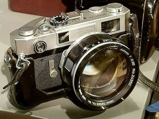 Vintage Cannon 7s Film Camera W/ 50mm 1:0.  95 Lens No.  24350 Japan