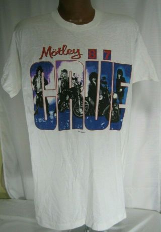 Vintage Never Worn Motley Crue 1987 Tour Concert Shirt Xl Vtg 87 Hair Rock Metal