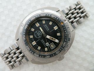 Mens Vintage Doxa Sub 300t Sharkhunter Aqualung Us Divers Co Wristwatch