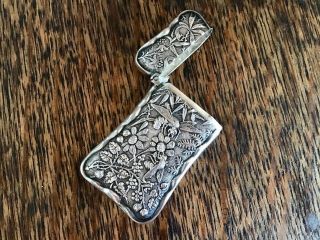 Japanese Aesthetic BEES Sterling Silver Dominick Haff Match Safe Vesta Case Box 6
