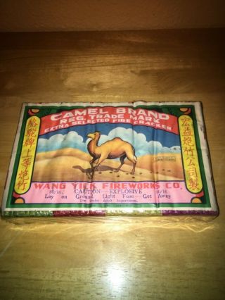 Vintage Collectable Camel Brand 80/16 Multi Colored Firecracker Brick Label