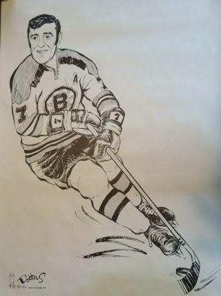 Boston Bruins - Set of 6 Vintage Posters - Jim Dobbins dated 1971 2